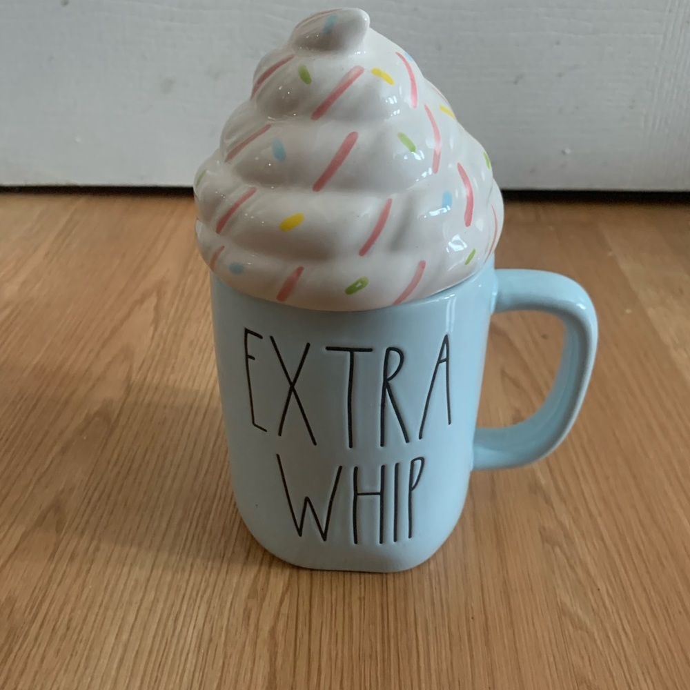 Rae Dunn Extra Whip Mig with Lid